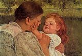 Maternal Caress by Mary Cassatt